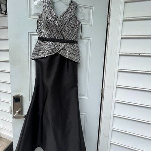 Black and silver dress